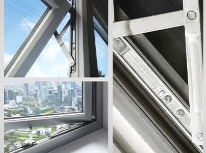 Smooth Window Opening with Stable Support for Casement Window Systems