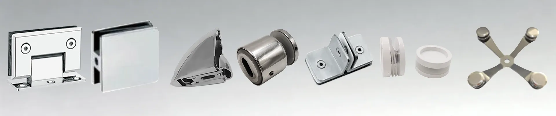 Secure Glass Fixing Hardware for Shower, Railing & Partition Projects